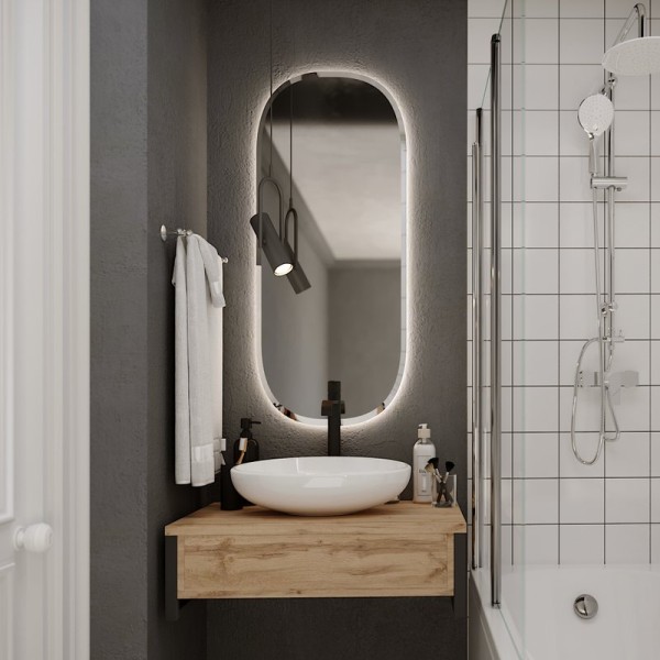 Мебель для ванной комнаты 1MarKa Grunge Loft 80 дуб вотан