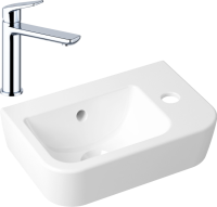 Комплект Раковина маленькая Lavinia Boho One 33310001R + Смеситель Wellsee ICON! for life 182301000 хром