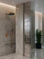 Душевой комплект AltroBagno Bilancia AltroBagnoBilancia040417BC С ВНУТРЕННЕЙ ЧАСТЬЮ, матовая медь