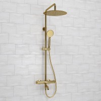 Душевая стойка Wasserkraft Sauer A188.263.207.PG Thermo с термостатом, золото