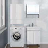 Тумба с раковиной СаНта Марс 60 напольная, светлая