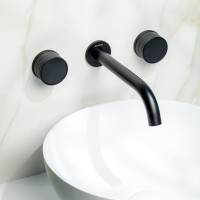 Смеситель для раковины Boheme Prestige 152-2-B-PR С ВНУТРЕННЕЙ ЧАСТЬЮ, черный