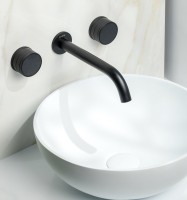 Смеситель для раковины Boheme Prestige 152-2-B-PR С ВНУТРЕННЕЙ ЧАСТЬЮ, черный