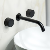 Смеситель для раковины Boheme Prestige 152-2-B-PR С ВНУТРЕННЕЙ ЧАСТЬЮ, черный