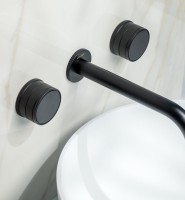 Смеситель для раковины Boheme Prestige 152-2-B-PR С ВНУТРЕННЕЙ ЧАСТЬЮ, черный