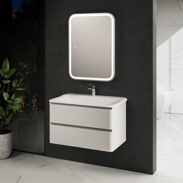 Тумба под раковину для ванной AQUAme S4 80 белая