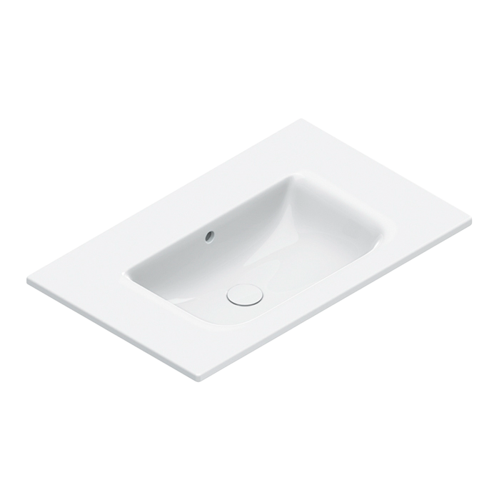 Раковина подвесная Catalano Italy 0720810001 80х50 глянцевая белая, прямоугольная