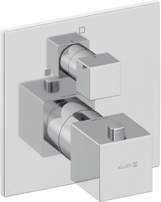 Термостатический смеситель встраиваемый Kludi Decus 548850575 хром, с внутренней частью 88022