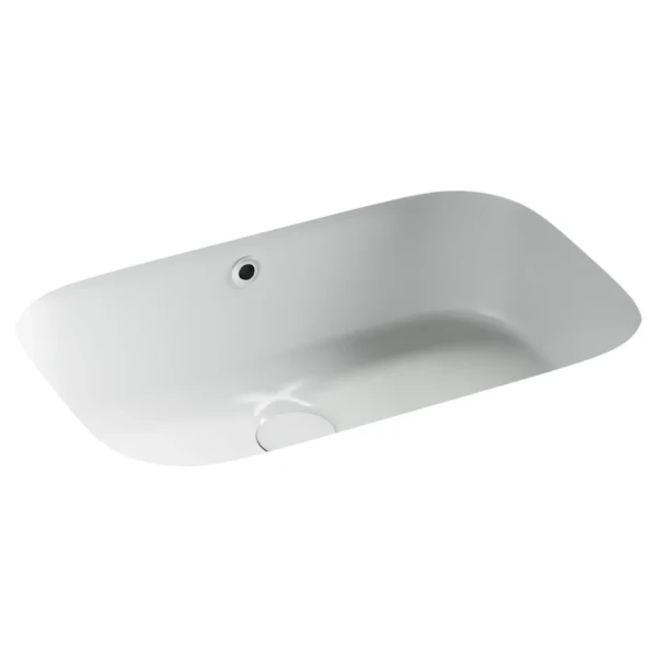 Раковина встраиваемая снизу Ceramicanova Era CN15006 57 глянцевая белая, прямоугольная