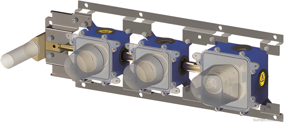 Душевой комплект Paffoni Modular Box KITMB000CRKING С ВНУТРЕННЕЙ ЧАСТЬЮ, верхний душ 30 см, хром
