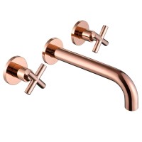 Смеситель для раковины Abber Wasser Kreis AF81121RG С ВНУТРЕННЕЙ ЧАСТЬЮ, розовое золото