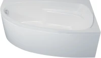 Акриловая ванна 1ACReal Мадрид L 170x95 см, угловая, левая, пристенная, белая, асимметричная, с каркасом