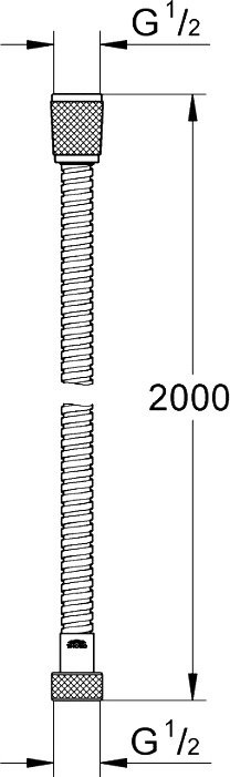 Душевой шланг Grohe Relexaflex Metal 28140001 хром