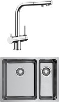 Комплект Мойка Omoikiri TADZAVA 58-2-U/IF L + Смеситель Blanco Fontas-S II 525198