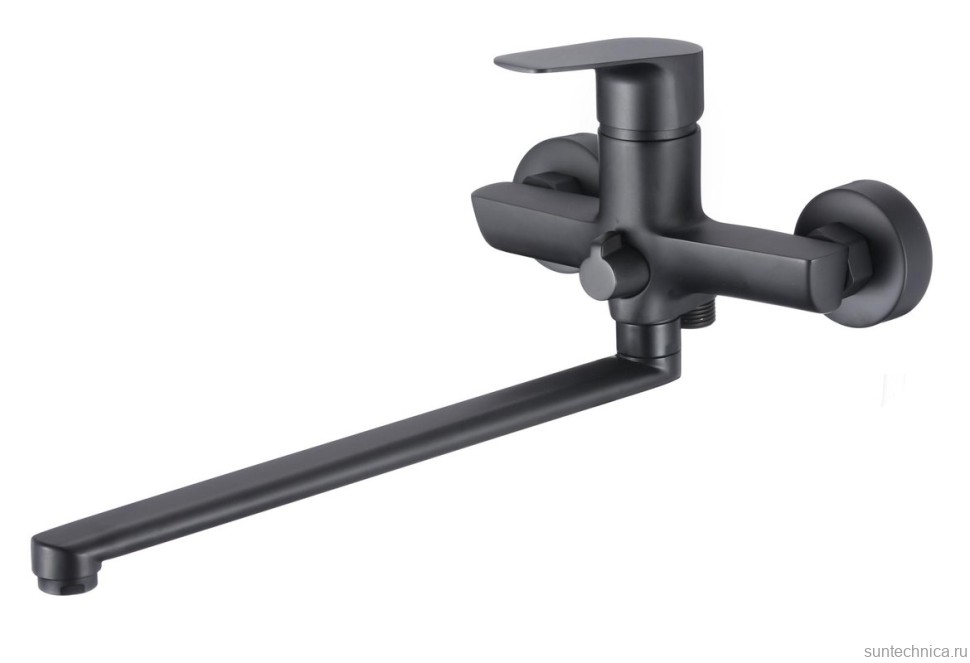 Смеситель с длинным изливом для ванны Olive'S Tieso 26221TSB черный