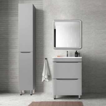 Мебель для ванной Style Line Бергамо Мини 60 Люкс Plus напольная, антискрейтч серая