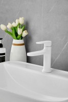 Смеситель для раковины BELZ B713 B10713-8 белый Смеситель для раковины BELZ B713 B10713-8 белый