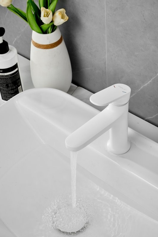 Смеситель для раковины BELZ B713 B10713-8 белый