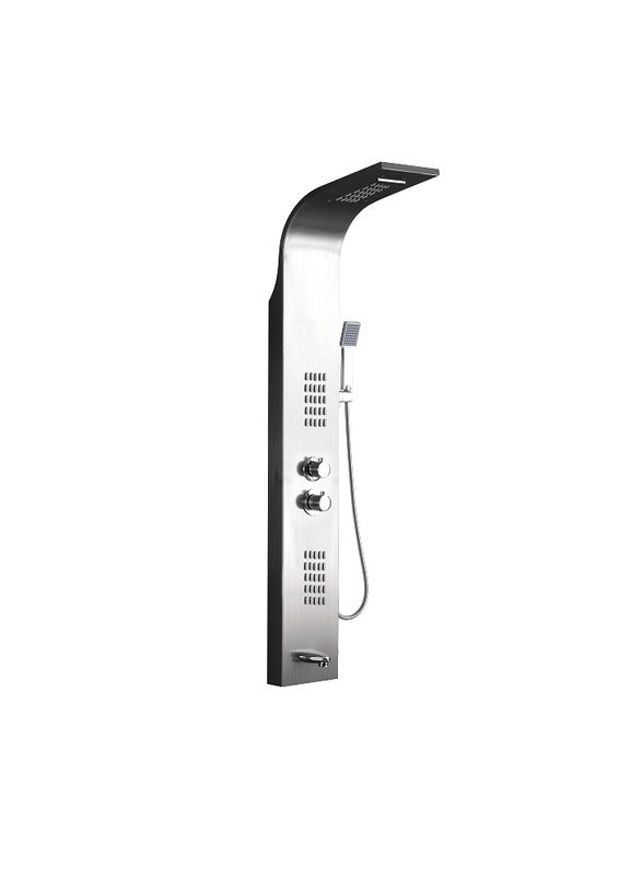 Душевая панель Ceruttispa Virginia BR CT9983 матовая нержавеющая сталь