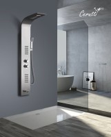 Душевая панель Ceruttispa Virginia BR CT9983 матовая нержавеющая сталь