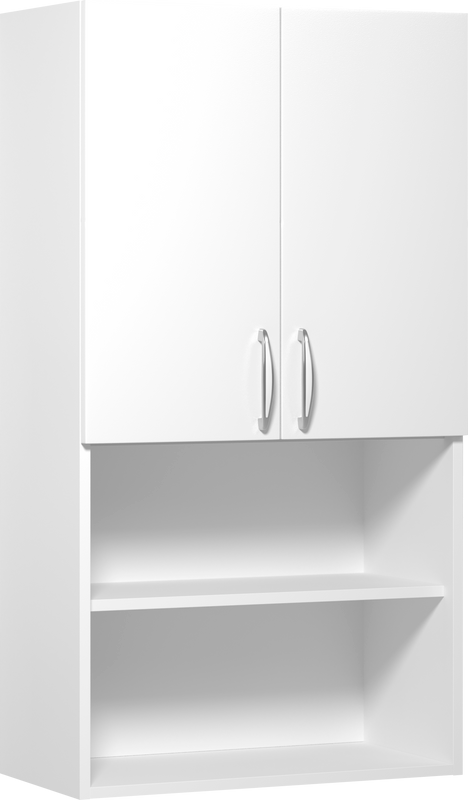 Шкаф Vod-Ok 60 над стиральной машиной, с нишей, белый