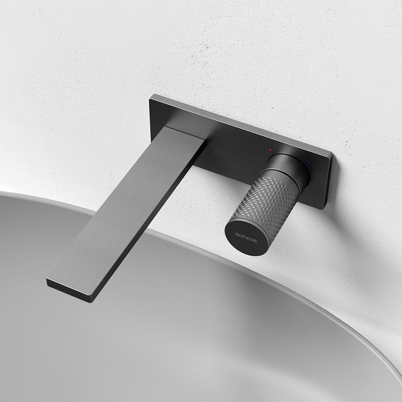 Смеситель для раковины Sancos Nexus, вороненая сталь, SC9013GG