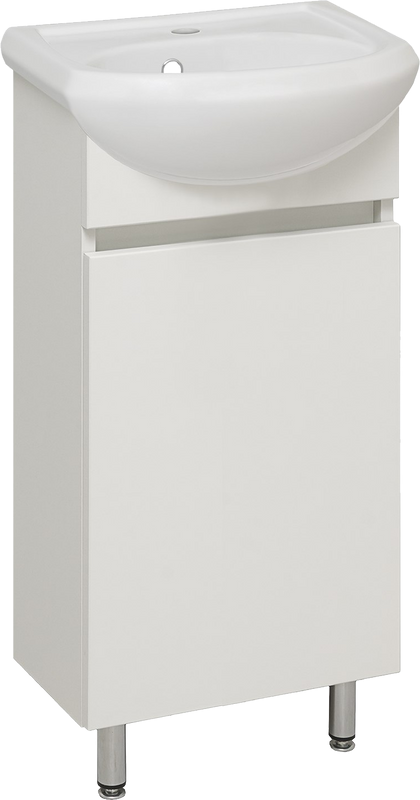 Тумба с раковиной Runo Лада 40 белая