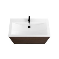 Тумба с раковиной Art&Max Family-M 75 подвесная, bourbon oak