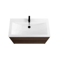 Тумба с раковиной Art&Max Family-M 75 подвесная, bourbon oak