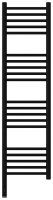 Полотенцесушитель электрический Сунержа Богема 3.1 31-6004-1230 130x35 см, подключение слева, матовый черный, лесенка