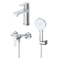 Комплект для ванной BelBagno Aurora ESDM/LVM хром Комплект для ванной BelBagno Aurora ESDM/LVM хром