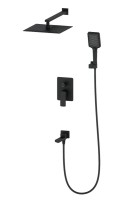 Душевой комплект Wonzon & Woghand WW-88939003-MB С ВНУТРЕННЕЙ ЧАСТЬЮ, матовый черный