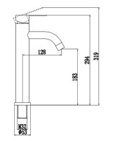 Смеситель для раковины Fmark FS8211W белый Смеситель для раковины Fmark FS8211W белый