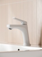 Смеситель для раковины РМС PL7 PL7-001F белый Смеситель для раковины РМС PL7 PL7-001F белый