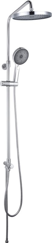 Душевой комплект Смеситель IDDIS Zodiac ZODSB02I02WA + Стойка SpaHome SPA3F0Ci76