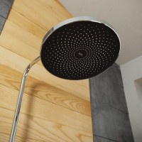 Душевой комплект Смеситель IDDIS Zodiac ZODSB02I02WA + Стойка SpaHome SPA3F0Ci76