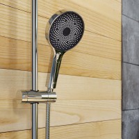 Душевой комплект Смеситель IDDIS Zodiac ZODSB02I02WA + Стойка SpaHome SPA3F0Ci76