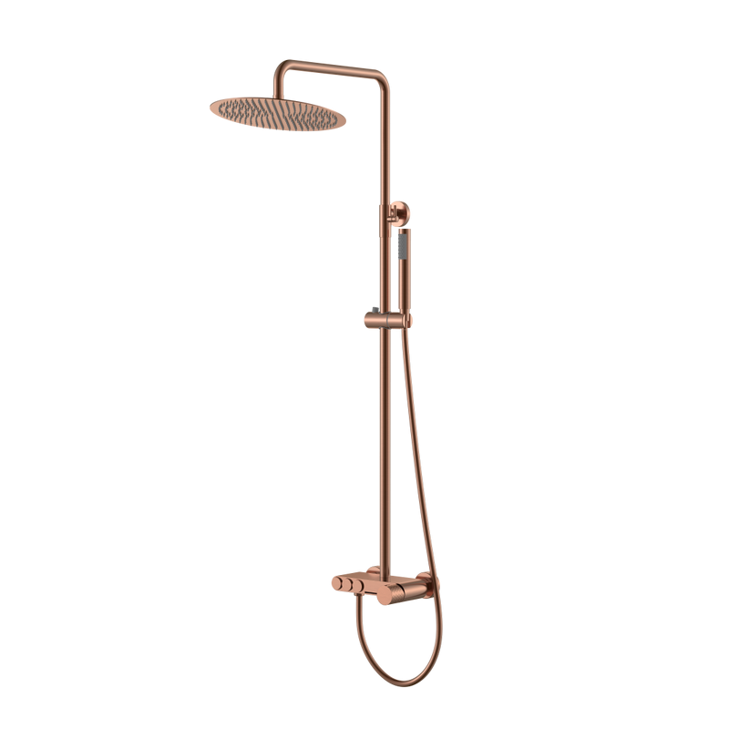 Душевая стойка Boheme Stick diamond 128-CB copper brushed