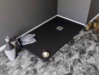 Поддон для душа Aquanet Pleasure NEW 003B 140x80 с сифоном, черный камень