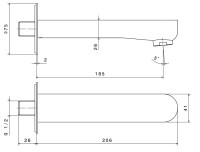 Излив KERAMA MARAZZI Ole золотой атласный