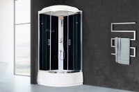 Душевая кабина Royal Bath CK RB90CK5-BT-CH с сиденьем