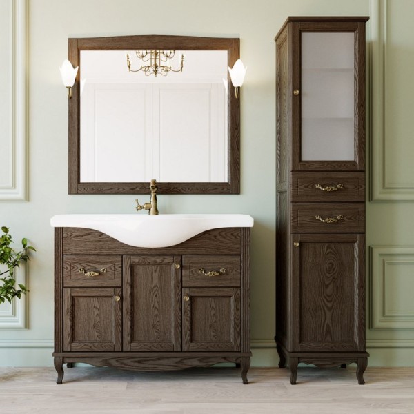 Мебель для ванной комнаты ValenHouse Эллина 105 кальяри, фурнитура бронза