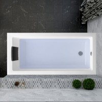 Акриловая ванна Lavinia Boho Element 170x80 см, встраиваемая, белая, с каркасом, с экраном, с подголовником