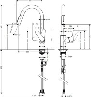 Смеситель для кухни Hansgrohe Focus 31815800