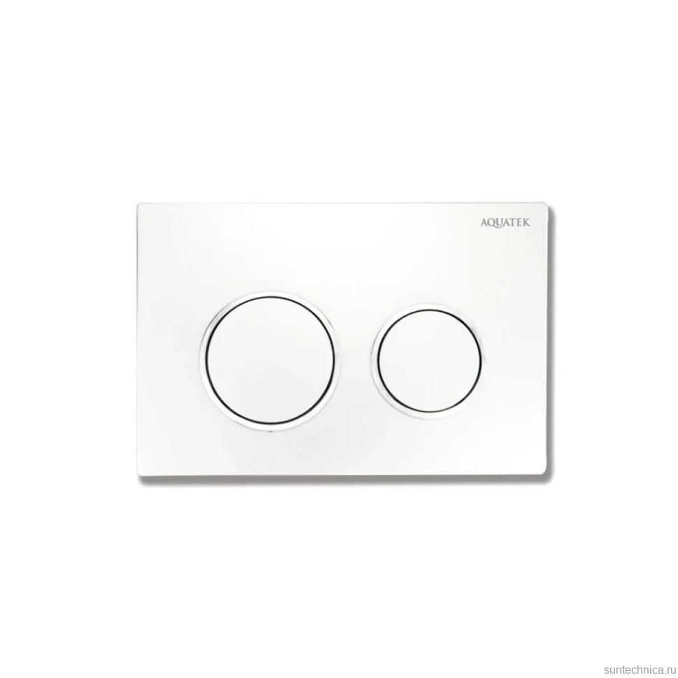 Кнопка смыва для унитаза AQUATEK Small TDI-0000001 АБС-пластик, цвет белый, хром