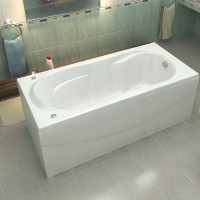 Акриловая ванна Bas Ахин 170x80 см, пристенная, белая + ремкомплект Good Door