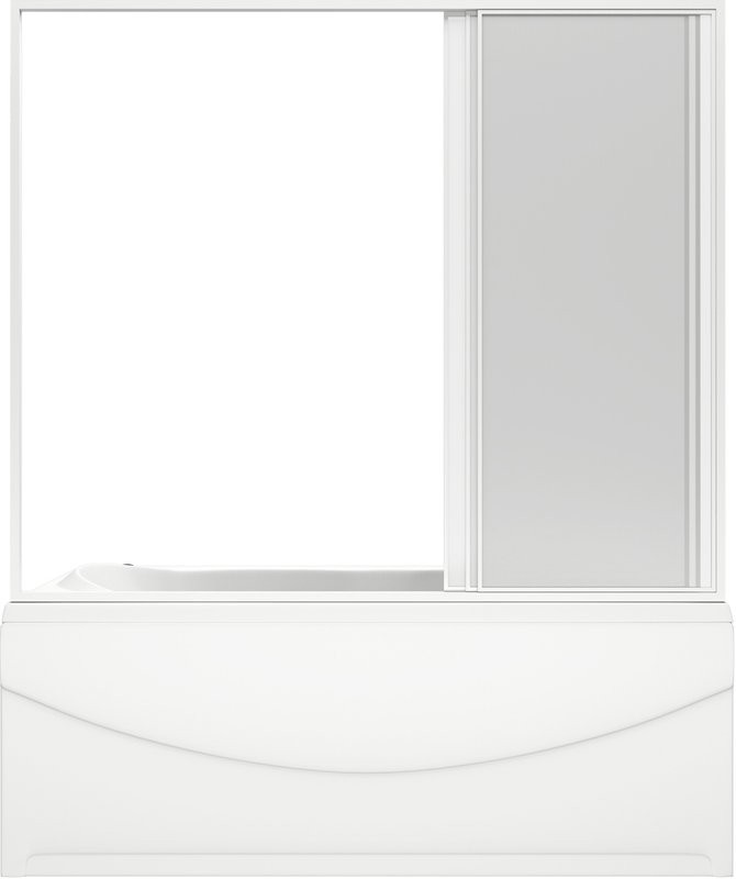 Акриловая ванна Bas Ахин 170x80 см, пристенная, белая + ремкомплект Good Door