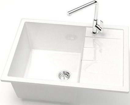 Мойка кухонная Marrbaxx Катрин Z151Q001 белый лед