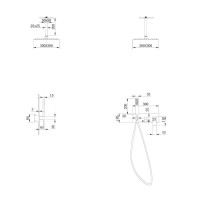 Душевой комплект Abber Daheim AF8221NG С ВНУТРЕННЕЙ ЧАСТЬЮ, никель