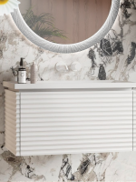 Тумба с раковиной Belux Челси НП 65-01 матовая белая